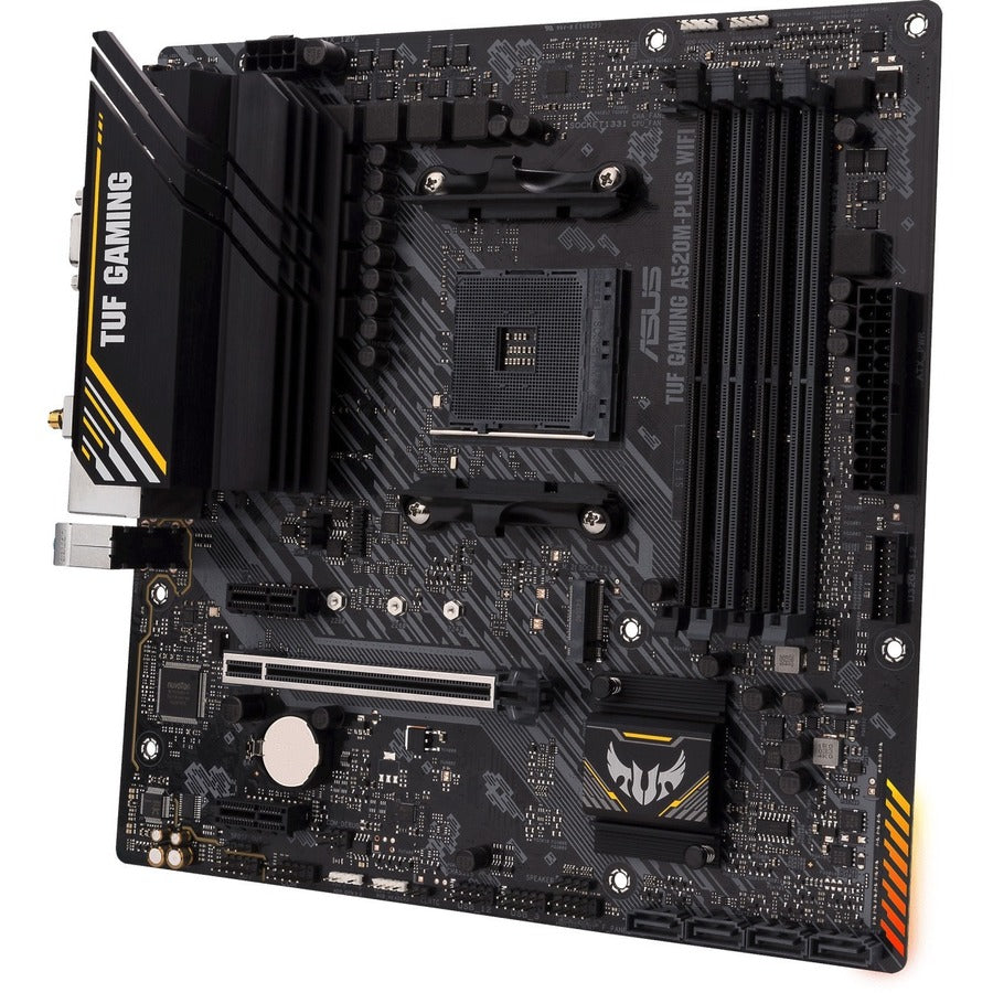 TUF GAMING A520M-PLUS WIFI Gaming Desktop Motherboard - AMD A520 Chipset - Socket AM4 - Micro ATX TUF GAMING A520M-PLUS WIFI Gaming Desktop Motherboard - AMD A520 Chipset - Socket AM4 - Micro ATX